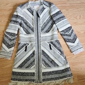 Rebecca Taylor  3/4 length Printed Coat Size 2